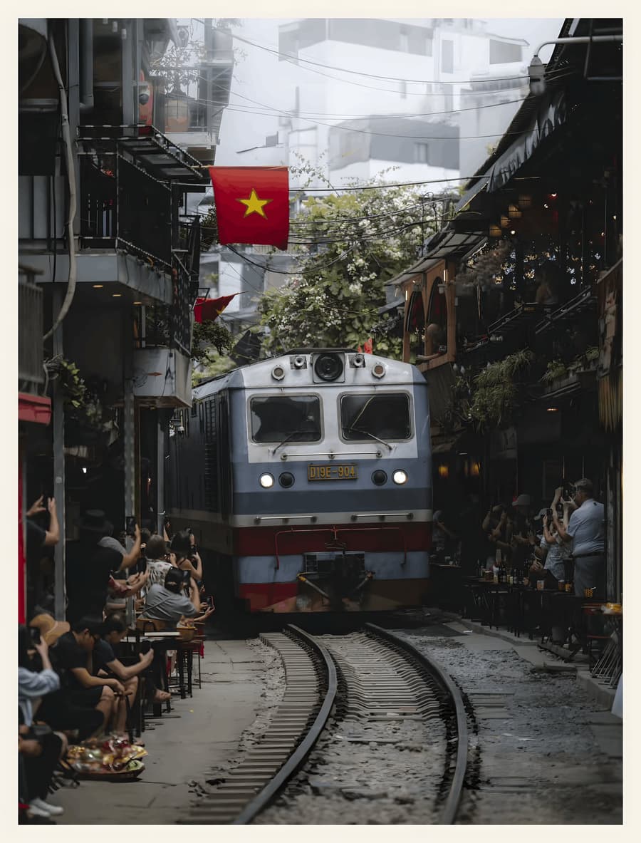 The Street Where the Train Runs Between the Kitchen Tables