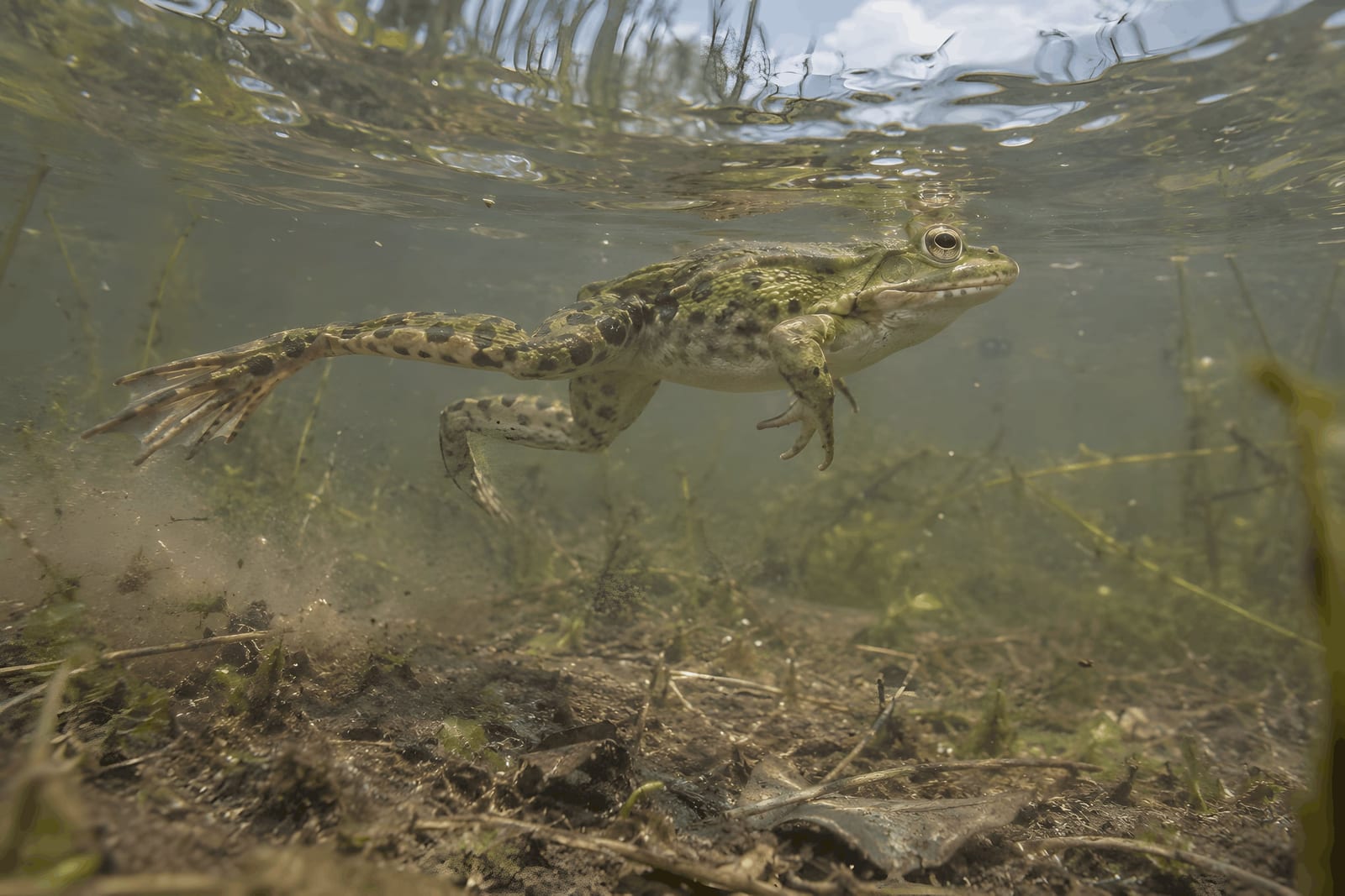 A Frog's-Eye View from Below